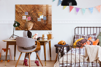 Magnetic board with magnets Decorative wood