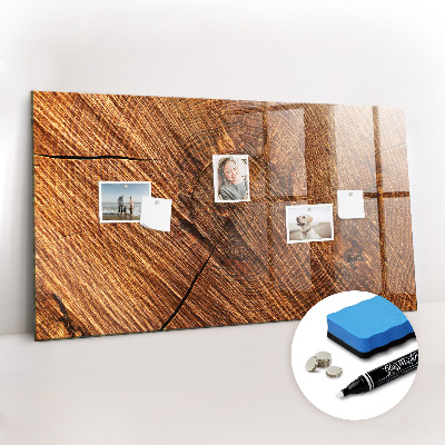 Glass dry erase board magnetic Decorative wood
