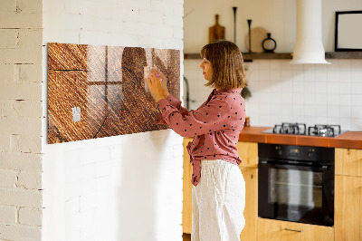 Magnetic board with magnets Decorative wood