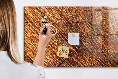 Glass dry erase board magnetic Decorative wood