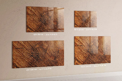 Glass dry erase board magnetic Decorative wood