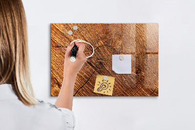 Glass dry erase board magnetic Decorative wood