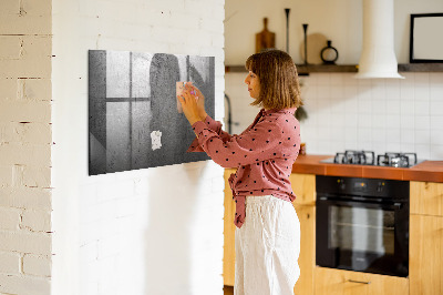 Glass dry erase board magnetic Metal wall
