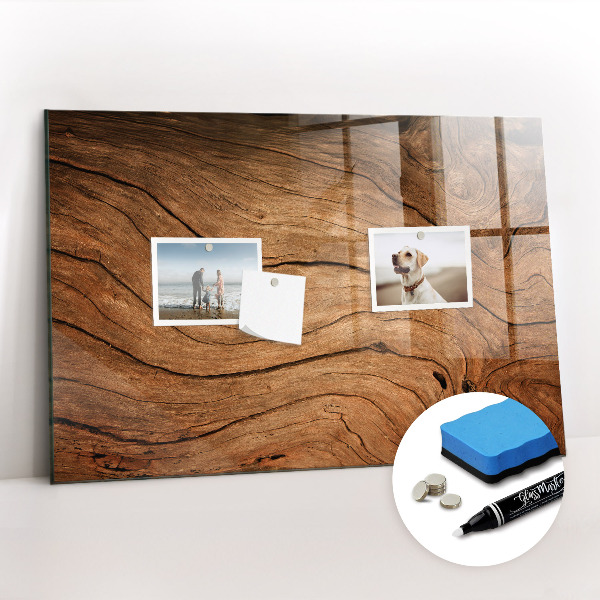 Magnetic marker board Old wood