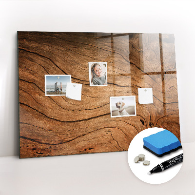 Magnetic marker board Old wood