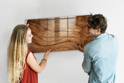 Magnetic marker board Old wood