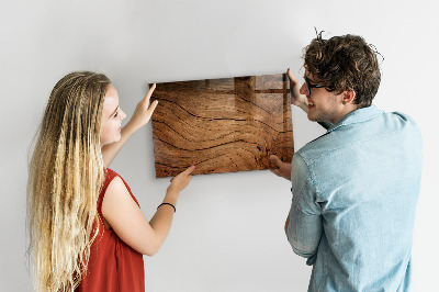 Magnetic marker board Old wood
