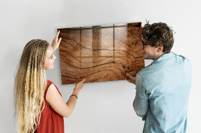 Magnetic marker board Old wood