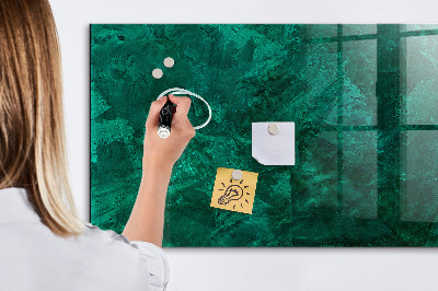 Glass dry erase board magnetic Emerald wall