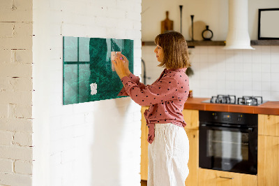 Glass dry erase board magnetic Emerald wall