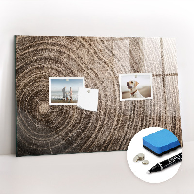 Magnetic marker board Tree stump