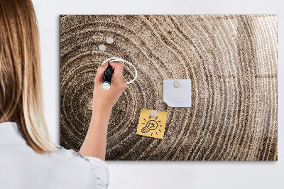 Magnetic marker board Tree stump
