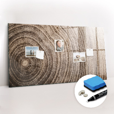 Magnetic marker board Tree stump
