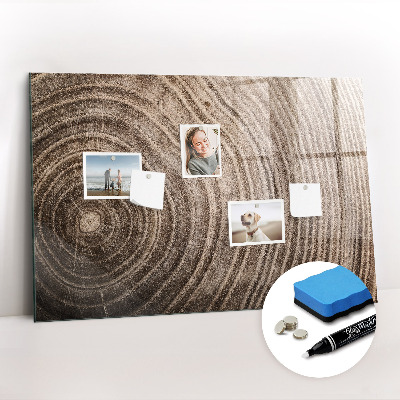 Magnetic marker board Tree stump