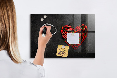 Magnetic board Heart of peppers