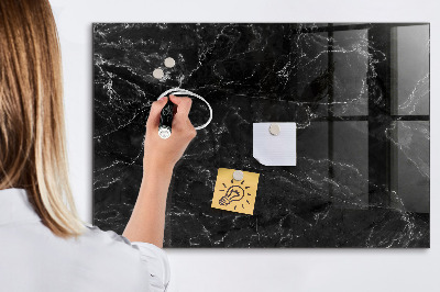 Magnetic marker board Black marble