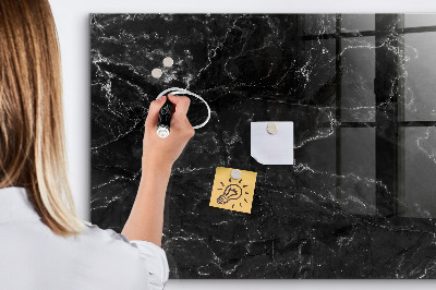 Magnetic marker board Black marble