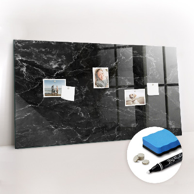 Magnetic marker board Black marble