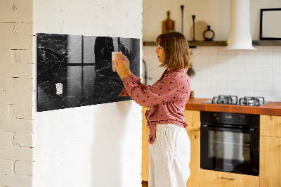 Magnetic marker board Black marble