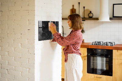 Magnetic marker board Black marble