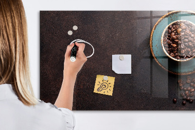 Magnetic board with magnets Cup of coffee