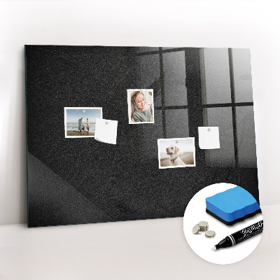 Magnetic glass board Dark rock