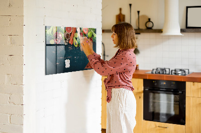 Magnetic board Vegetables on the table