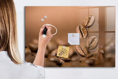 Glass dry erase board magnetic Coffee beans