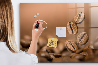 Glass dry erase board magnetic Coffee beans