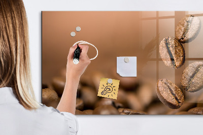 Glass dry erase board magnetic Coffee beans