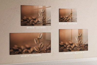 Glass dry erase board magnetic Coffee beans