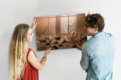 Glass dry erase board magnetic Coffee beans