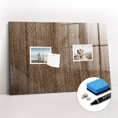 Magnetic marker board Dark wood