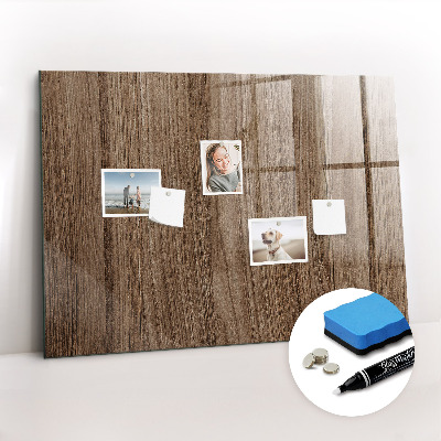 Magnetic marker board Dark wood