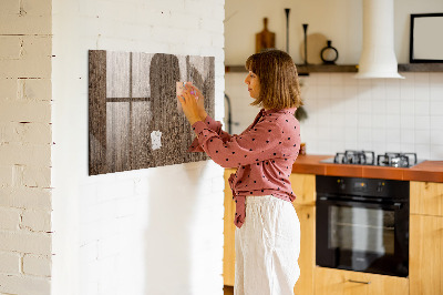 Magnetic marker board Dark wood