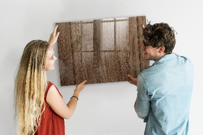 Magnetic marker board Dark wood