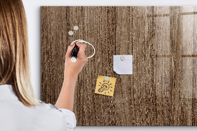 Magnetic marker board Dark wood