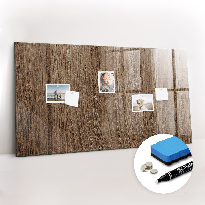 Magnetic marker board Dark wood