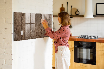 Magnetic marker board Dark wood