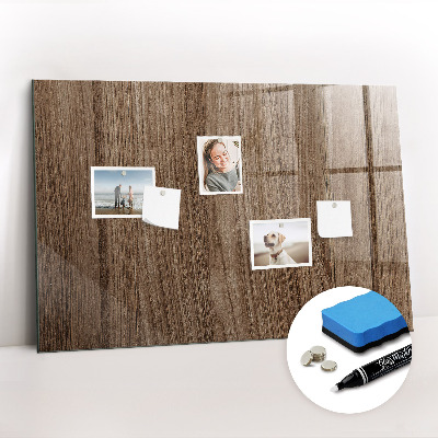 Magnetic marker board Dark wood