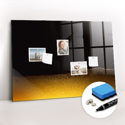Glass dry erase board magnetic Orange juice