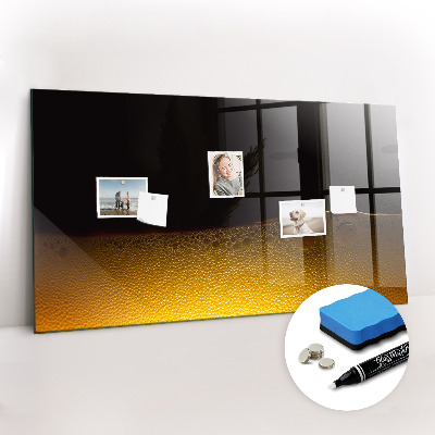 Glass dry erase board magnetic Orange juice