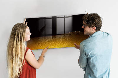 Glass dry erase board magnetic Orange juice