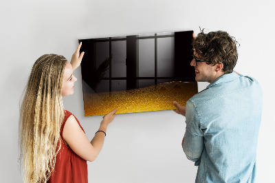 Glass dry erase board magnetic Orange juice