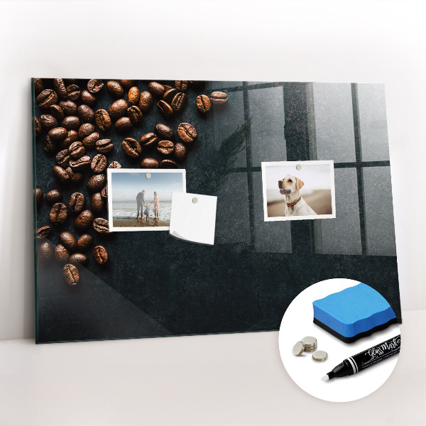 Magnetic marker board Coffee beans