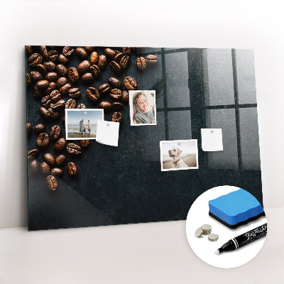 Magnetic marker board Coffee beans