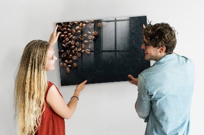 Magnetic marker board Coffee beans