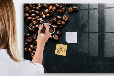 Magnetic marker board Coffee beans