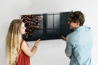 Magnetic dry erase board Coffee beans