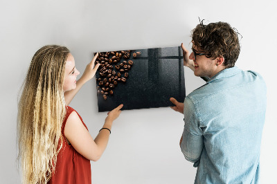 Magnetic marker board Coffee beans